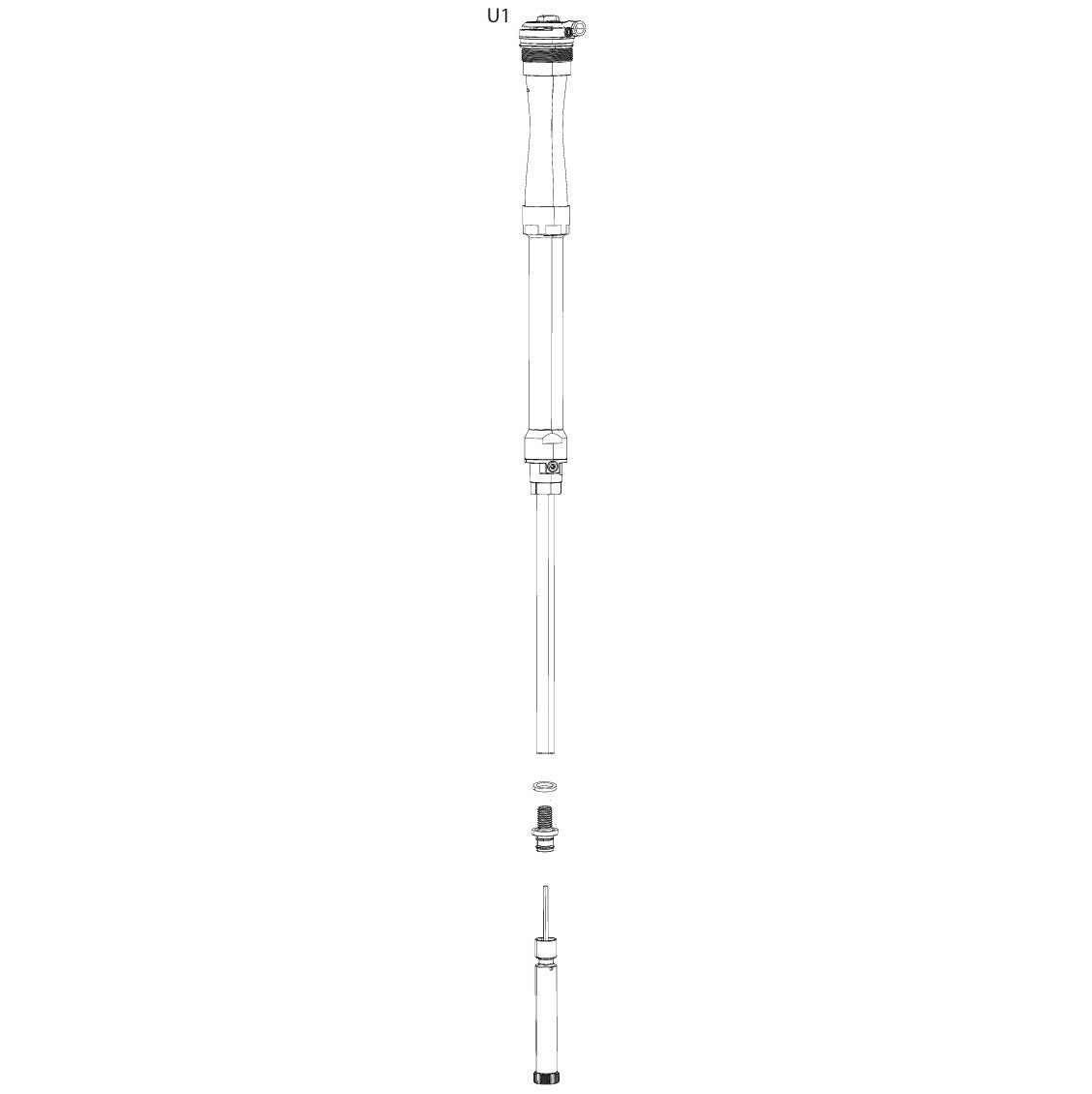 ROCKSHOX RACE DAY2 3P 32mm Patroon Upgrade Kit voor SID / SID SL 100-110mm B1+ / REBA 100mm A7 vorken