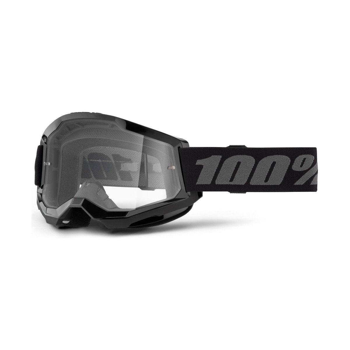 Goggle 100% STRATA 2 Junior Zwart Heldere Lens