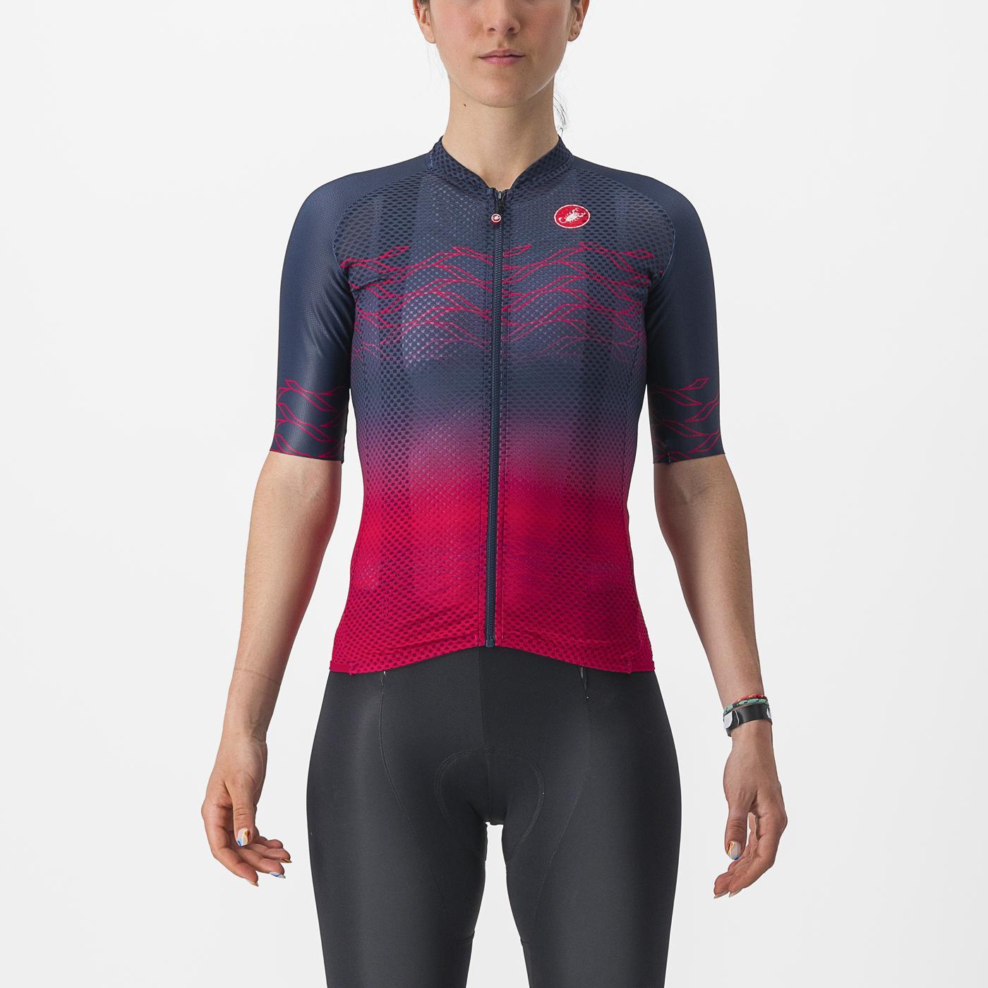 CASTELLI CLIMBER'S 2.0 W Damestrui met korte mouwen Navy/Roze