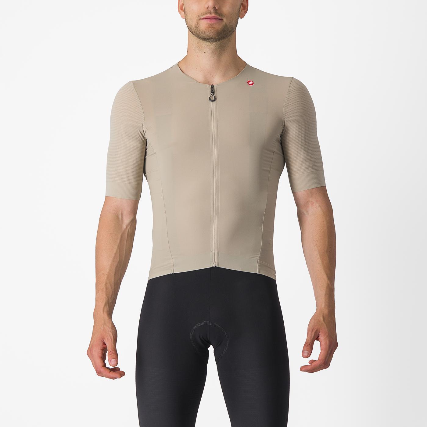 CASTELLI PREMIO Korte Mouw Beige Jersey