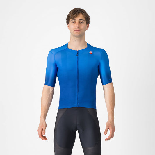 Maillot CASTELLI UPF Manches Courtes Bleu