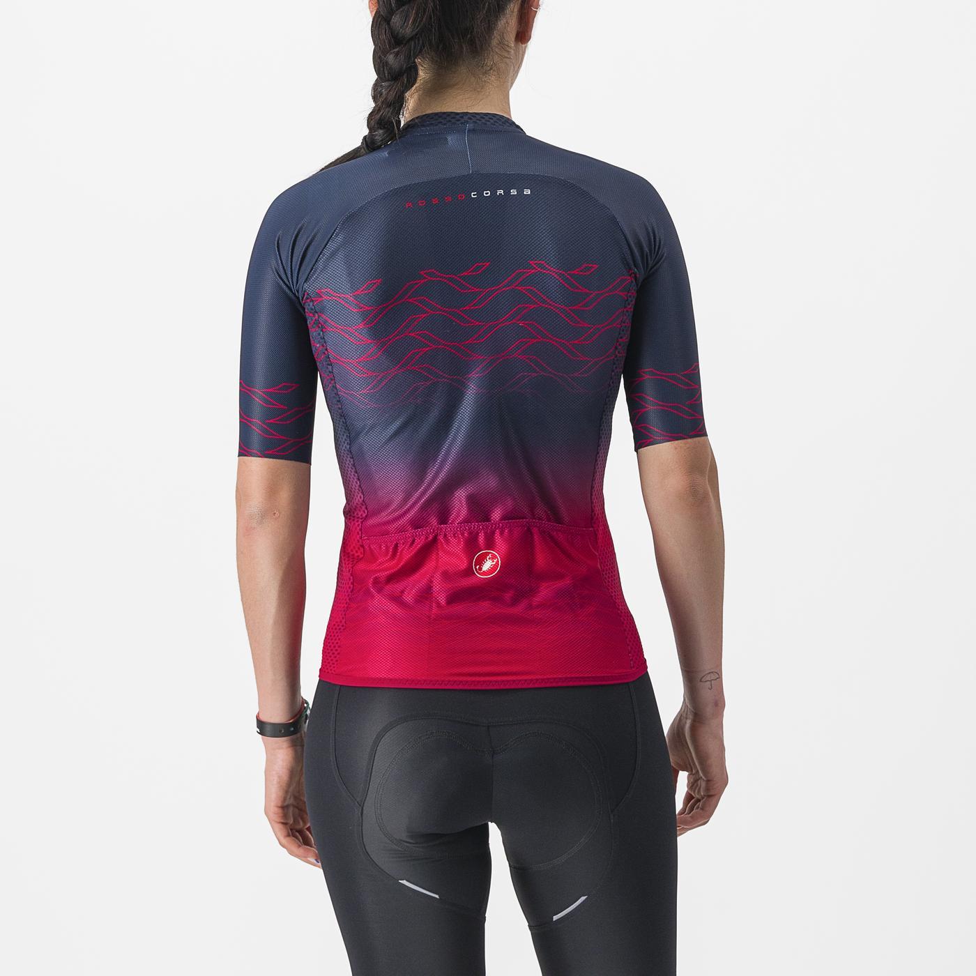 CASTELLI CLIMBER'S 2.0 W Damestrui met korte mouwen Navy/Roze
