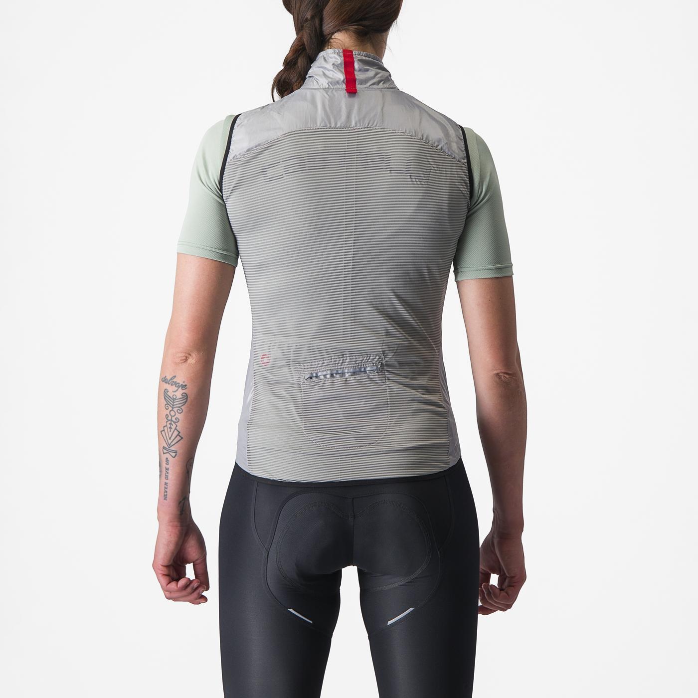 CASTELLI ARIA Grijs Mouwloos Jasje voor dames