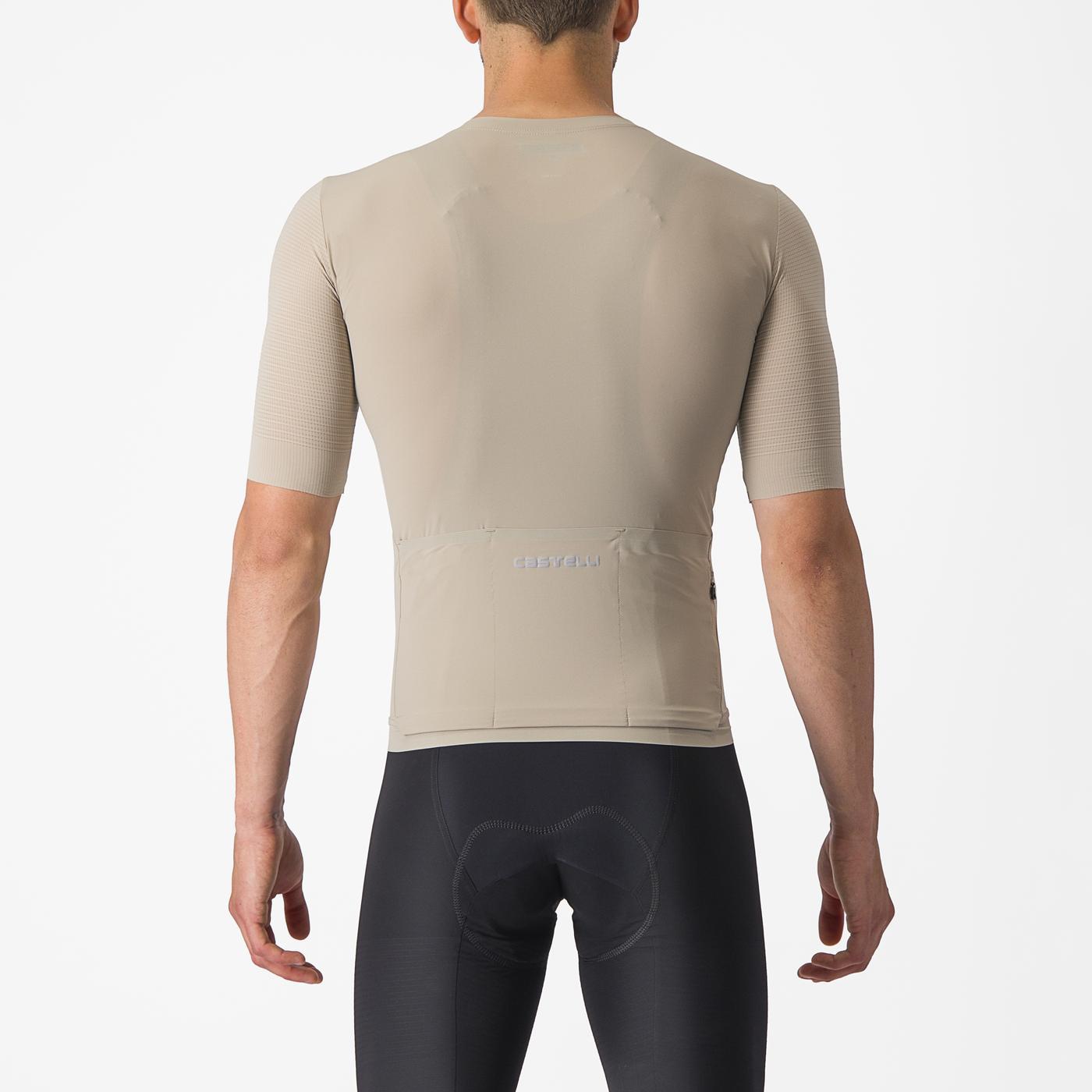 CASTELLI PREMIO Korte Mouw Beige Jersey