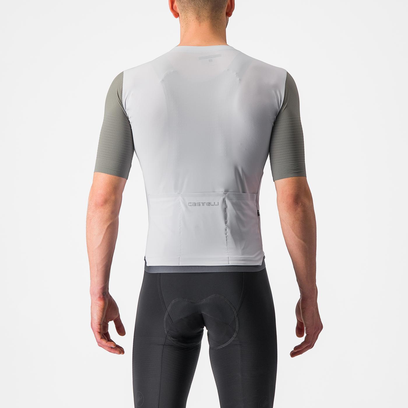 CASTELLI PREMIO Korte Mouw Jersey Wit/Grijs