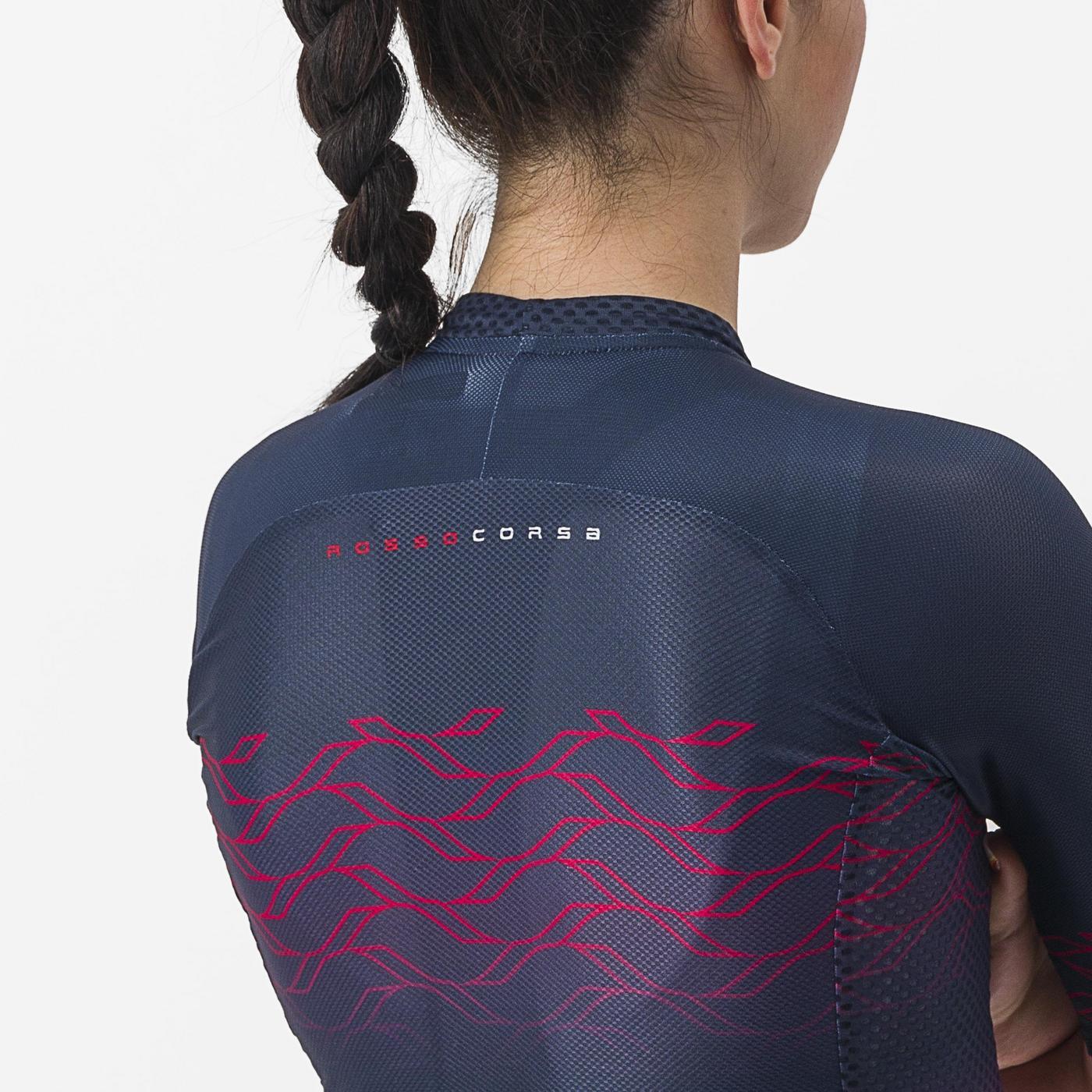 CASTELLI CLIMBER'S 2.0 W Damestrui met korte mouwen Navy/Roze
