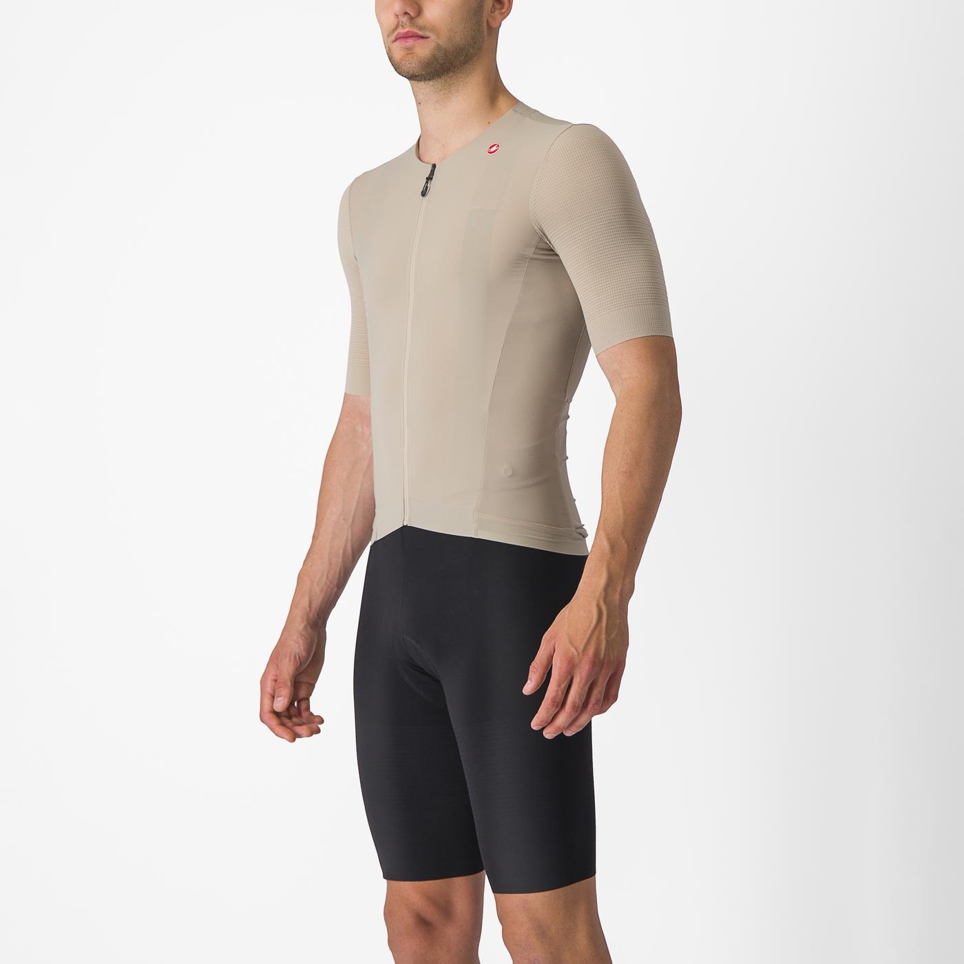 CASTELLI PREMIO Korte Mouw Beige Jersey