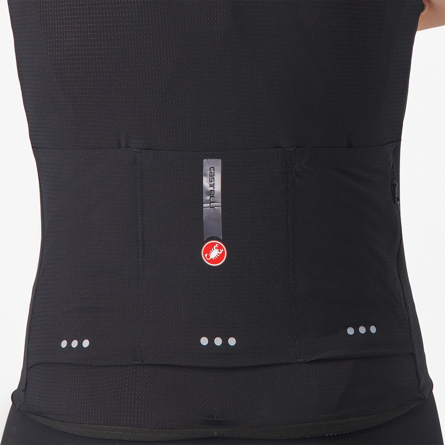 CASTELLI PREMIO EVO Damestrui Korte Mouw Zwart