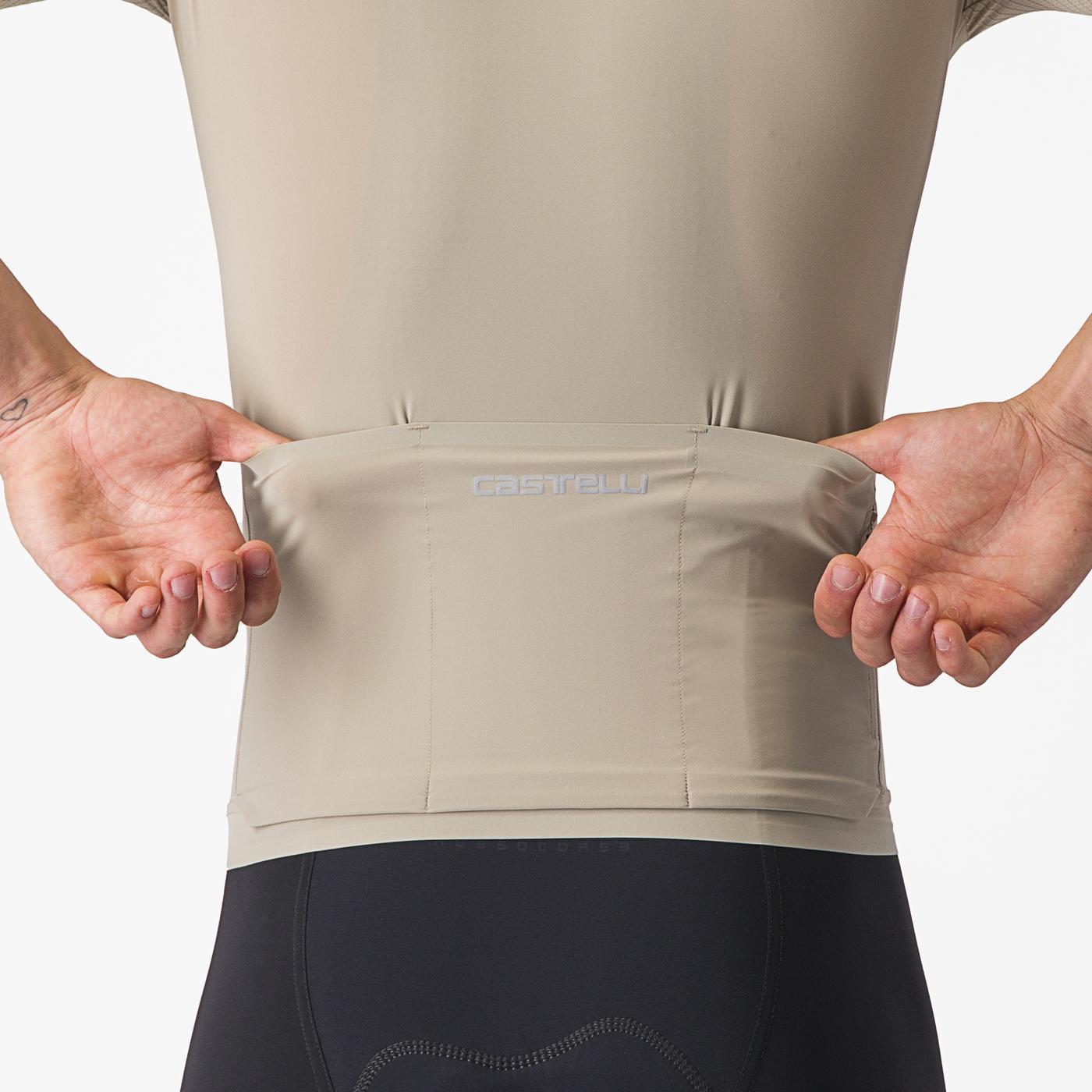 CASTELLI PREMIO Korte Mouw Beige Jersey