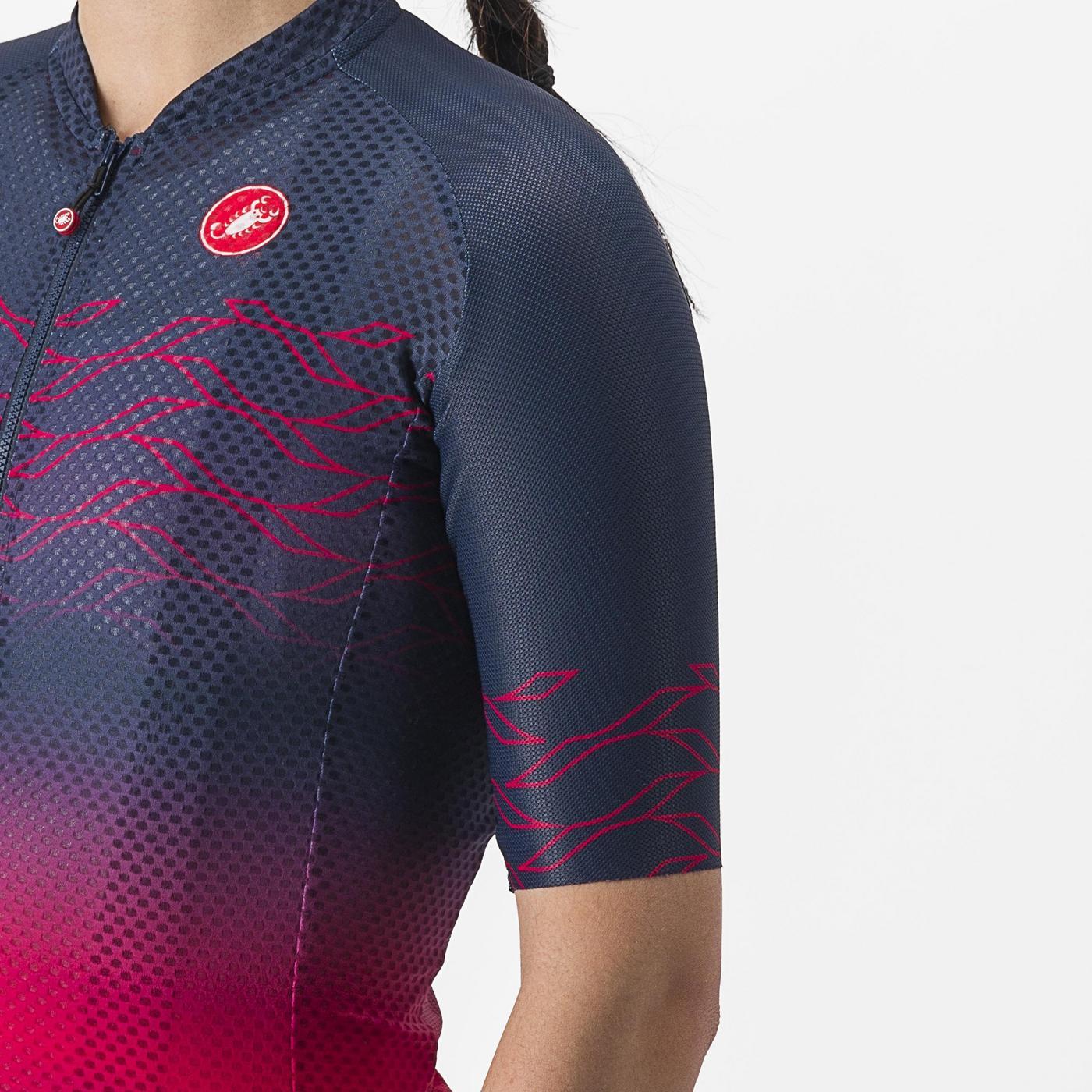 CASTELLI CLIMBER'S 2.0 W Damestrui met korte mouwen Navy/Roze