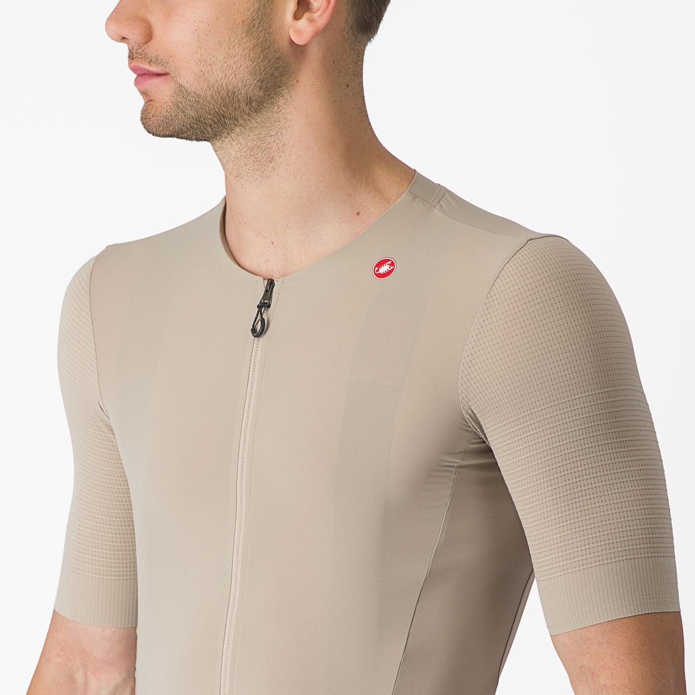 CASTELLI PREMIO Korte Mouw Beige Jersey