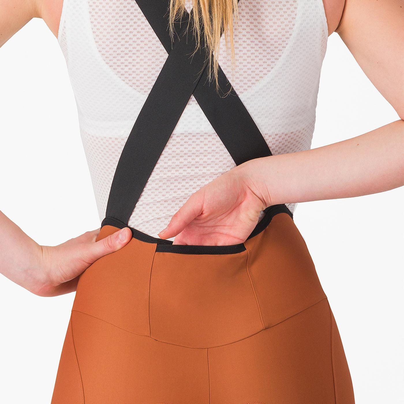 Cuissard Court à Bretelles CASTELLI ESPRESSO W DT Femme Marron