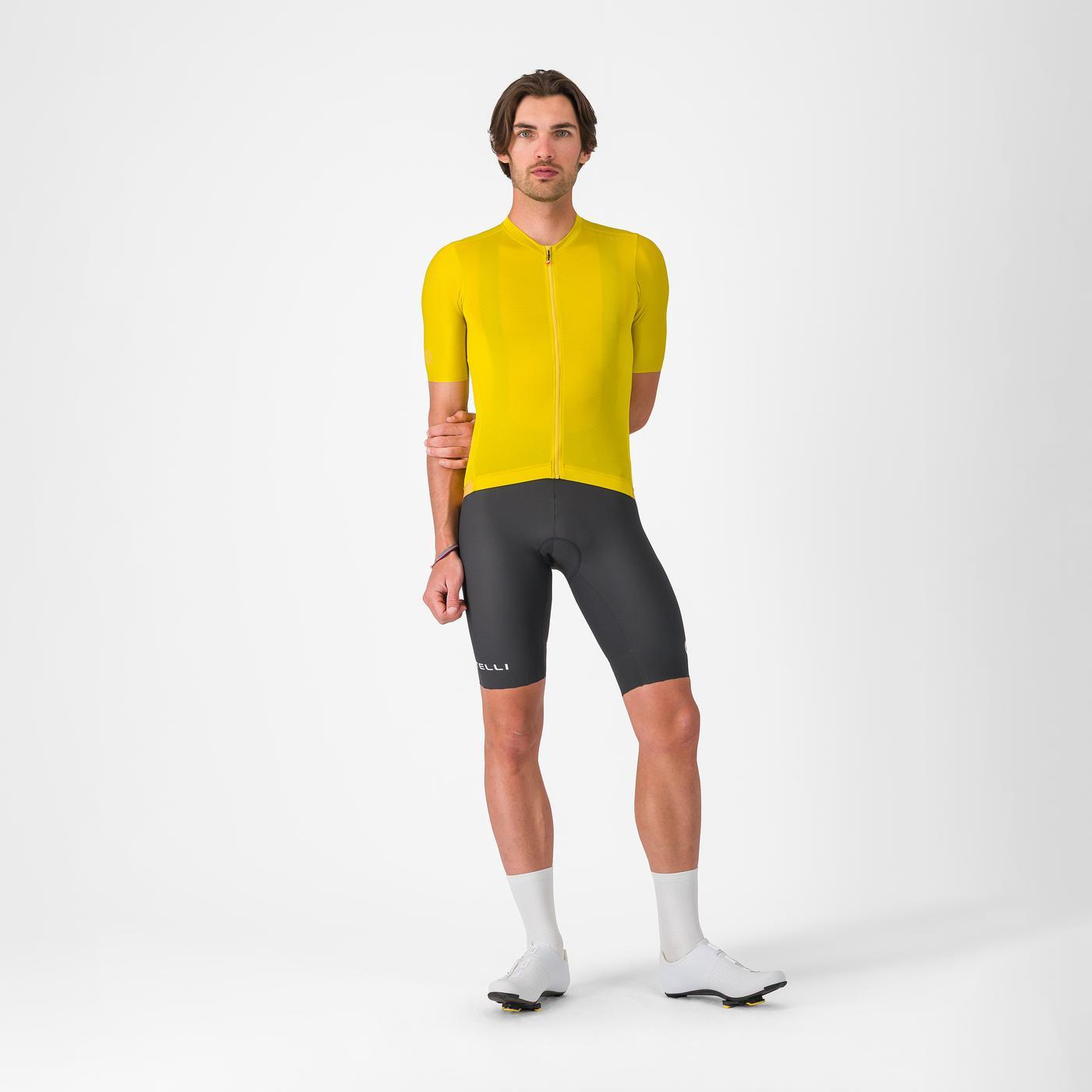 Maillot CASTELLI ESPRESSO 2 Manches Courtes Jaune