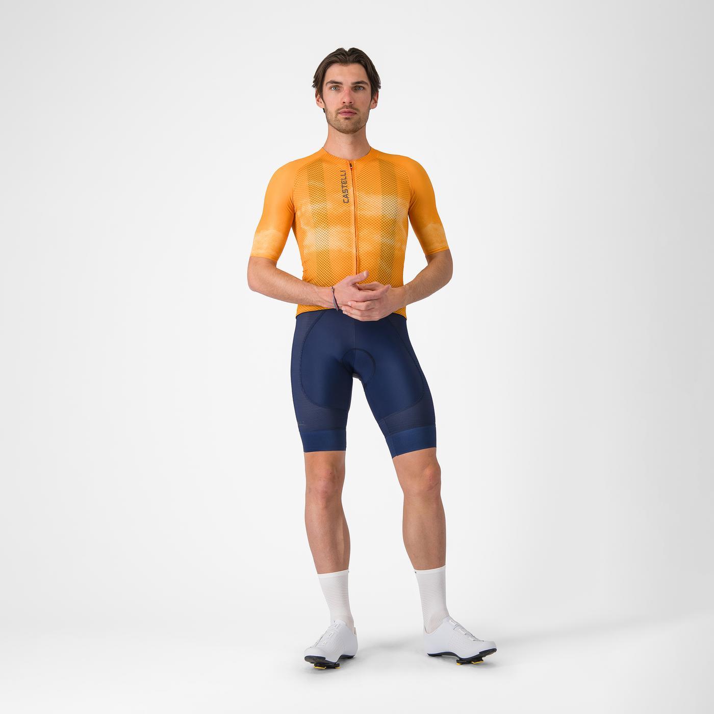 Maillot CASTELLI CLIMBER'S A/C Manches Courtes Orange