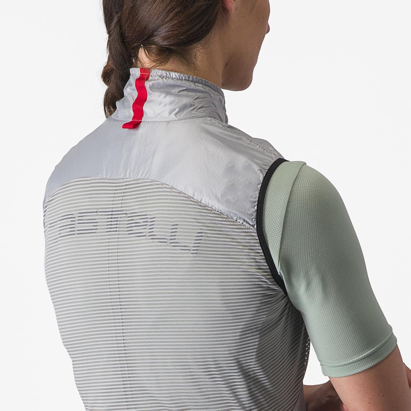 CASTELLI ARIA Grijs Mouwloos Jasje voor dames