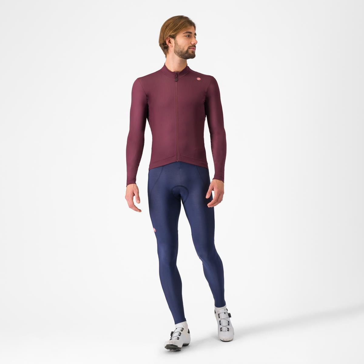 CASTELLI ESPRESSO THERMAL Jersey Lange Mouw Bordeaux