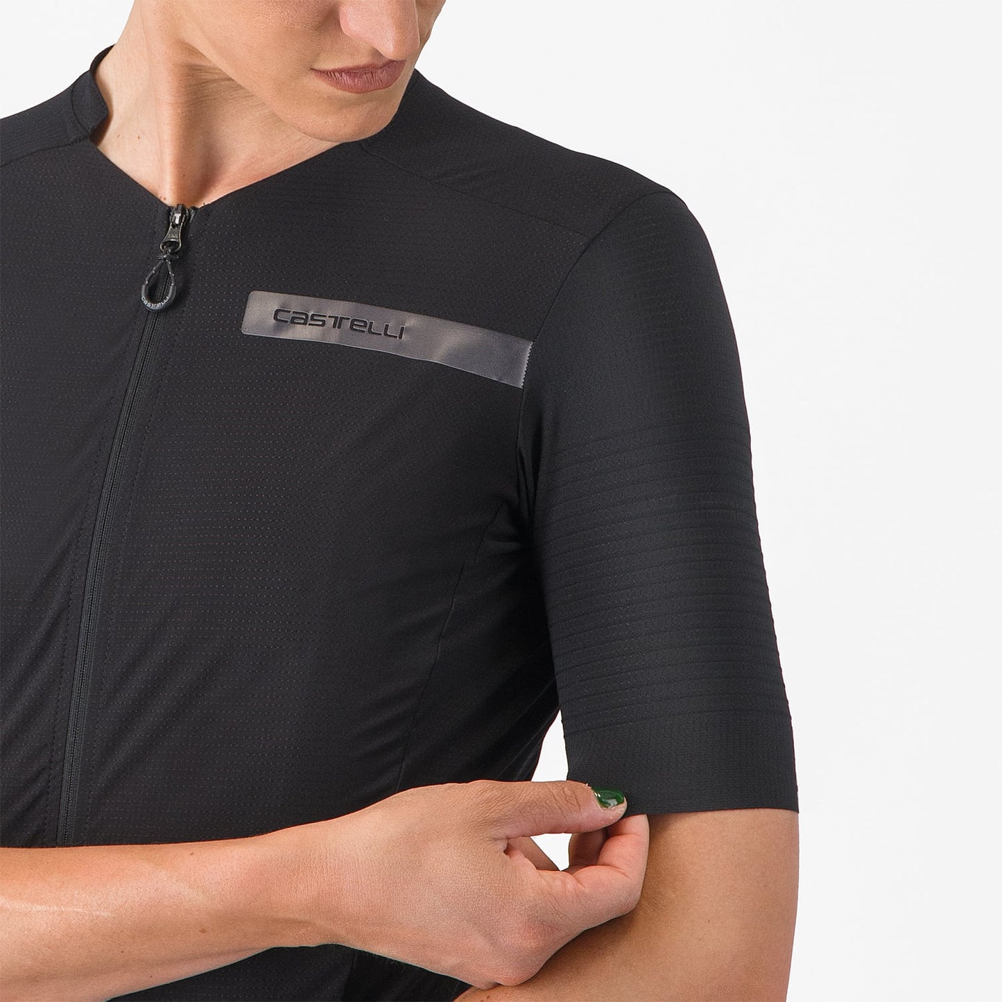 CASTELLI PREMIO EVO Damestrui Korte Mouw Zwart