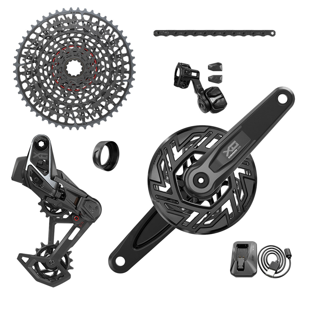 SRAM X0 EAGLE E-MTB BOSCH ISIS AXS T-TYPE 36 Tanden CLIP-ON 10/52 Pakket