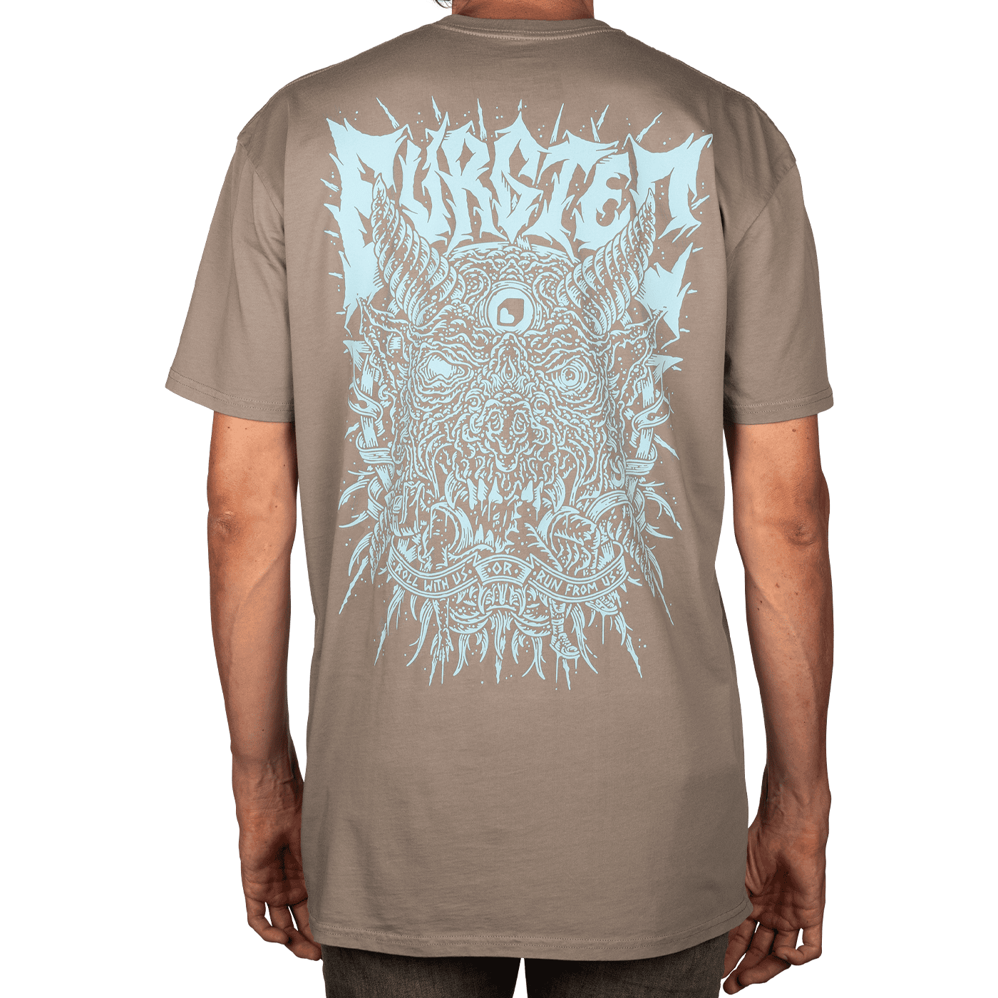 T-Shirt BURGTEC ROLL WITH US FADED