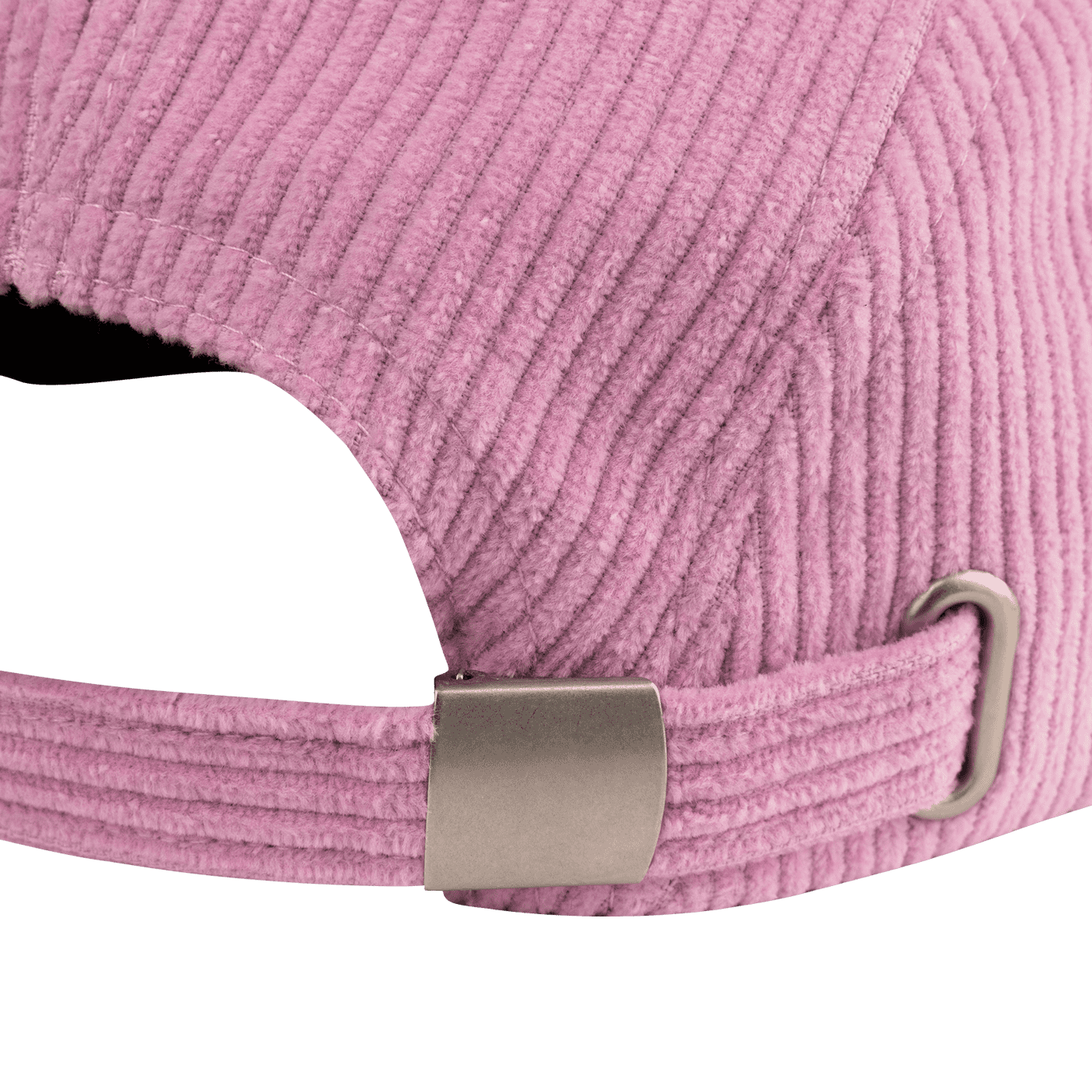 Casquette BURGTEC BANDIT CORDUROY FIVE PANEL Rose Pâle