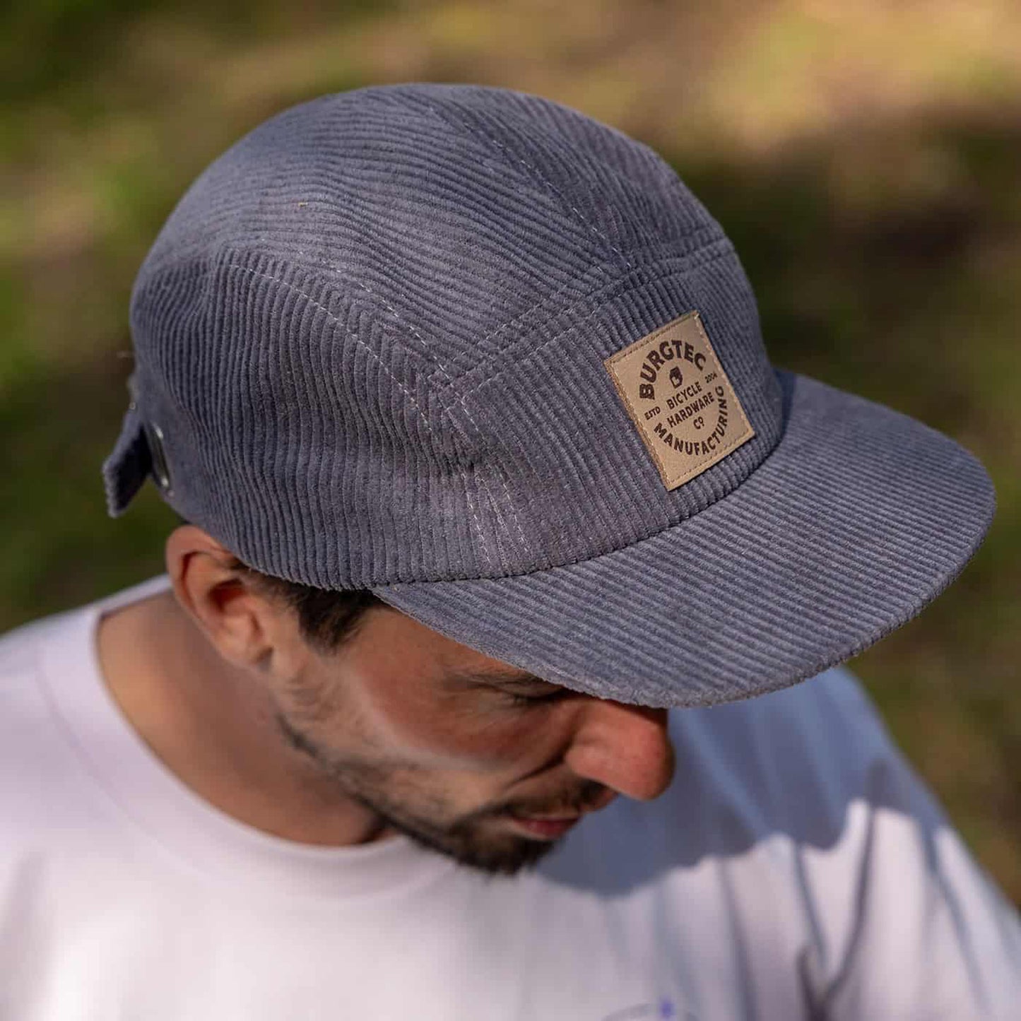 Casquette BURGTEC BANDIT CORDUROY FIVE PANEL Gris