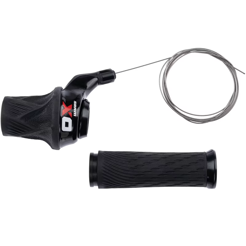 SRAM X0 Grip Shift 2-speed draaiversteller links zwart/rood