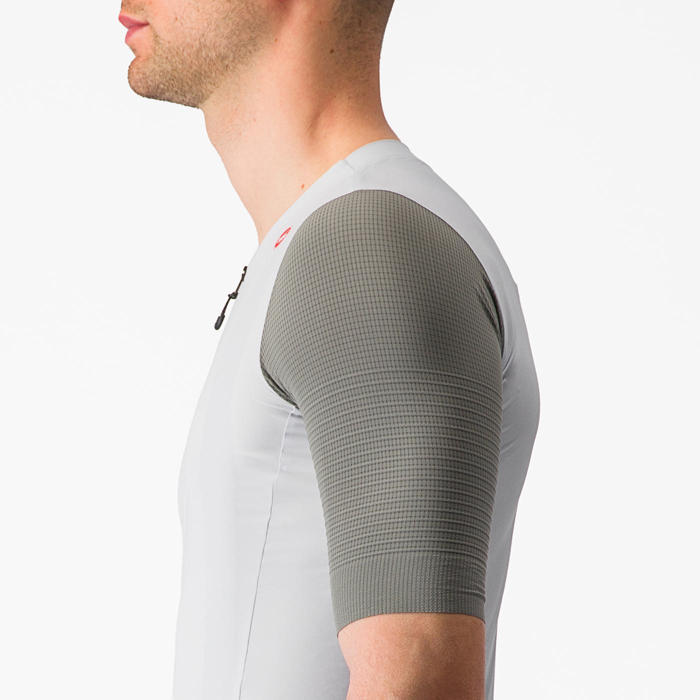CASTELLI PREMIO Korte Mouw Jersey Wit/Grijs
