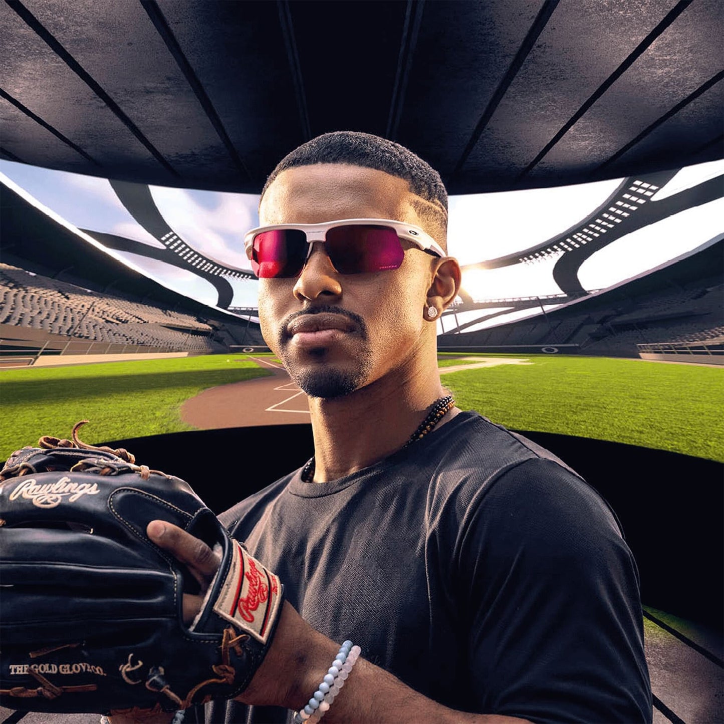 OAKLEY BISPHAERA Wit Matte Prizm Veld - 0OO9400-1068