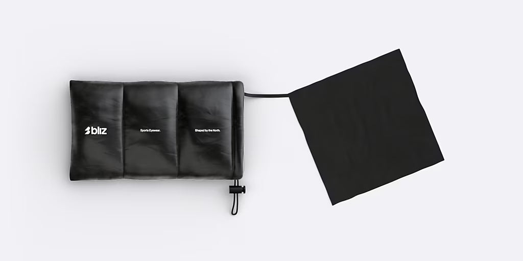 BLIZ P001S Matzwarte rookglasbril