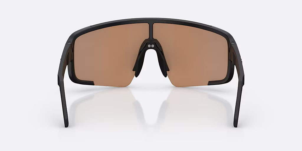 BLIZ P003 Zwarte Matte Bril Nano Optics Nordic Ligh Coral - Oranje w Blauw Multi