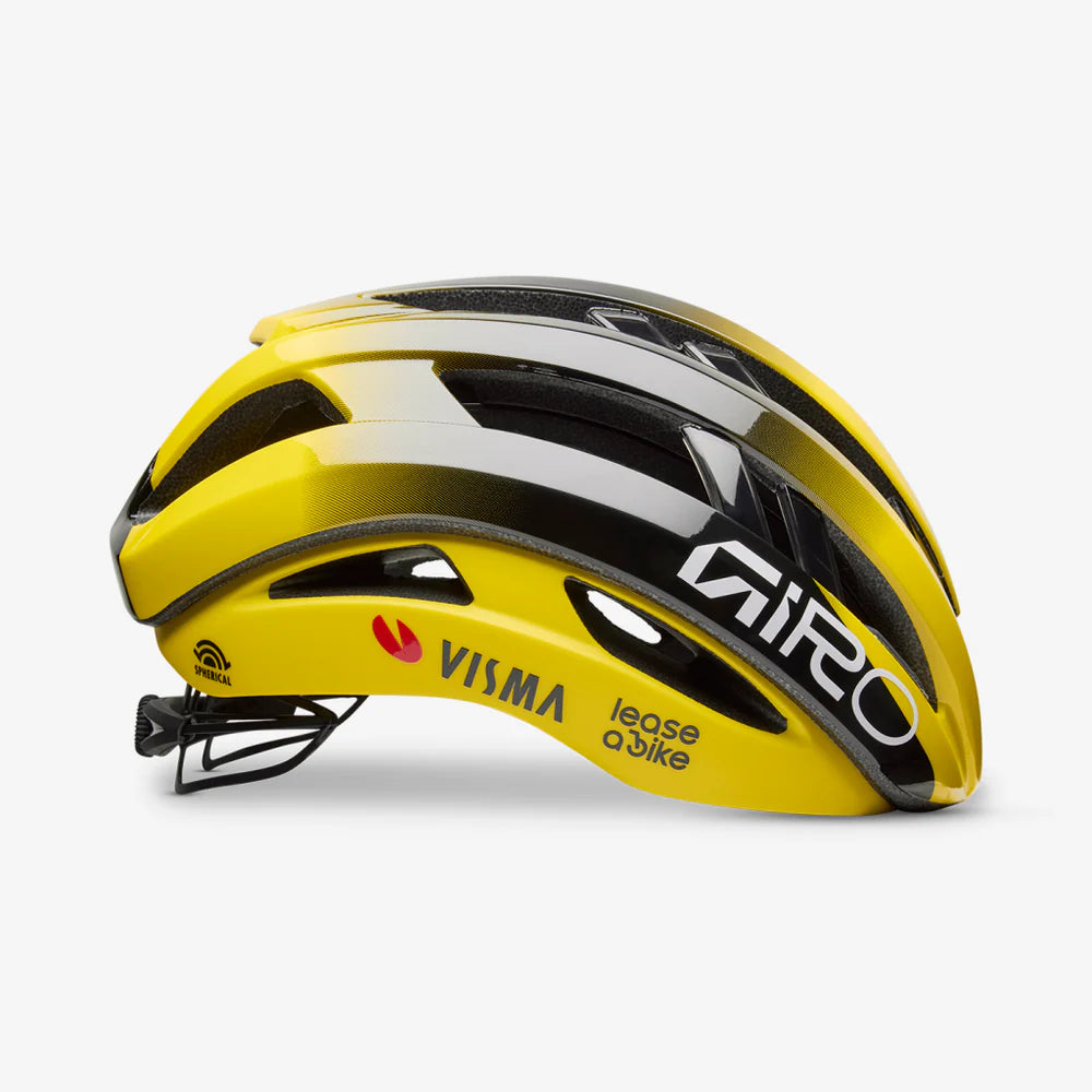 Casque Route GIRO ARIES MIPS SPHERICAL VISMA LEASE A BIKE Noir/Jaune