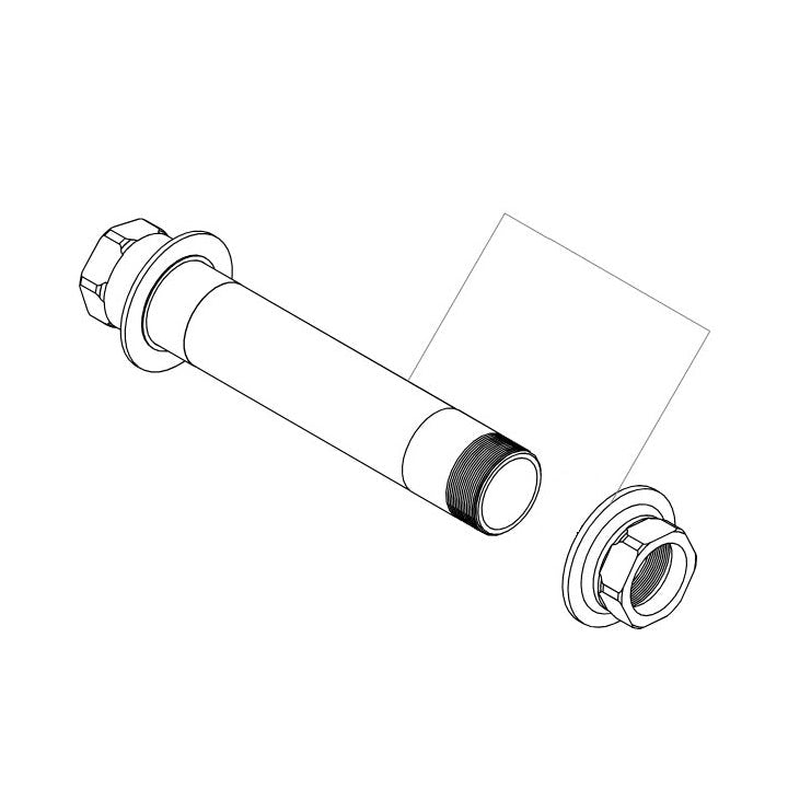 Interne voorwielas 12x100mm ENVE INNERDRIVE