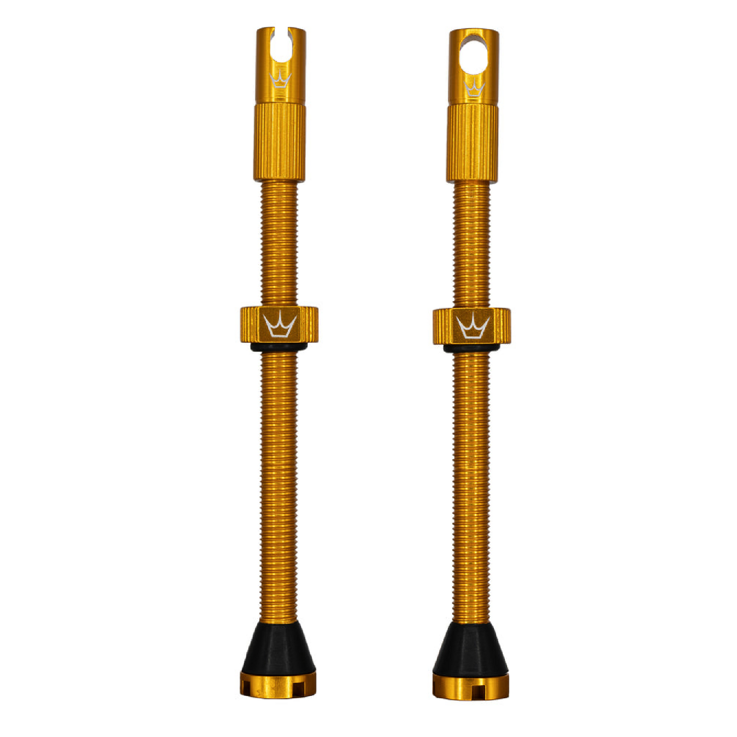 PEATY'S x Chris King MK2 Presta 80 mm Tubeless ventielen (x2) Goud