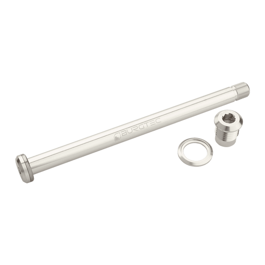 BURGTEC achterwielas 174mm voor Yeti frame zilver