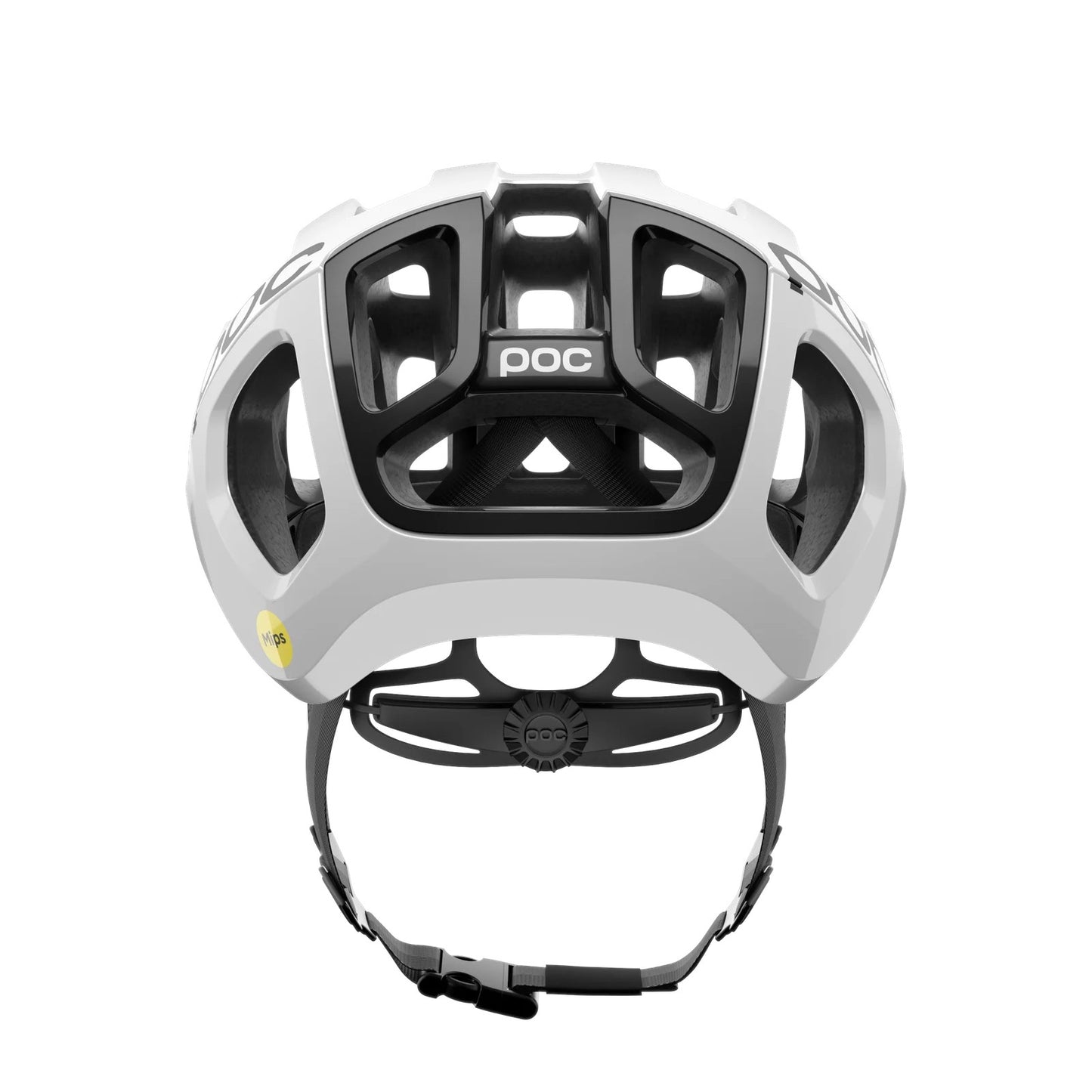 POC VENTRAL AIR MIPS LOGO Road Helm Wit/Zwart Mat