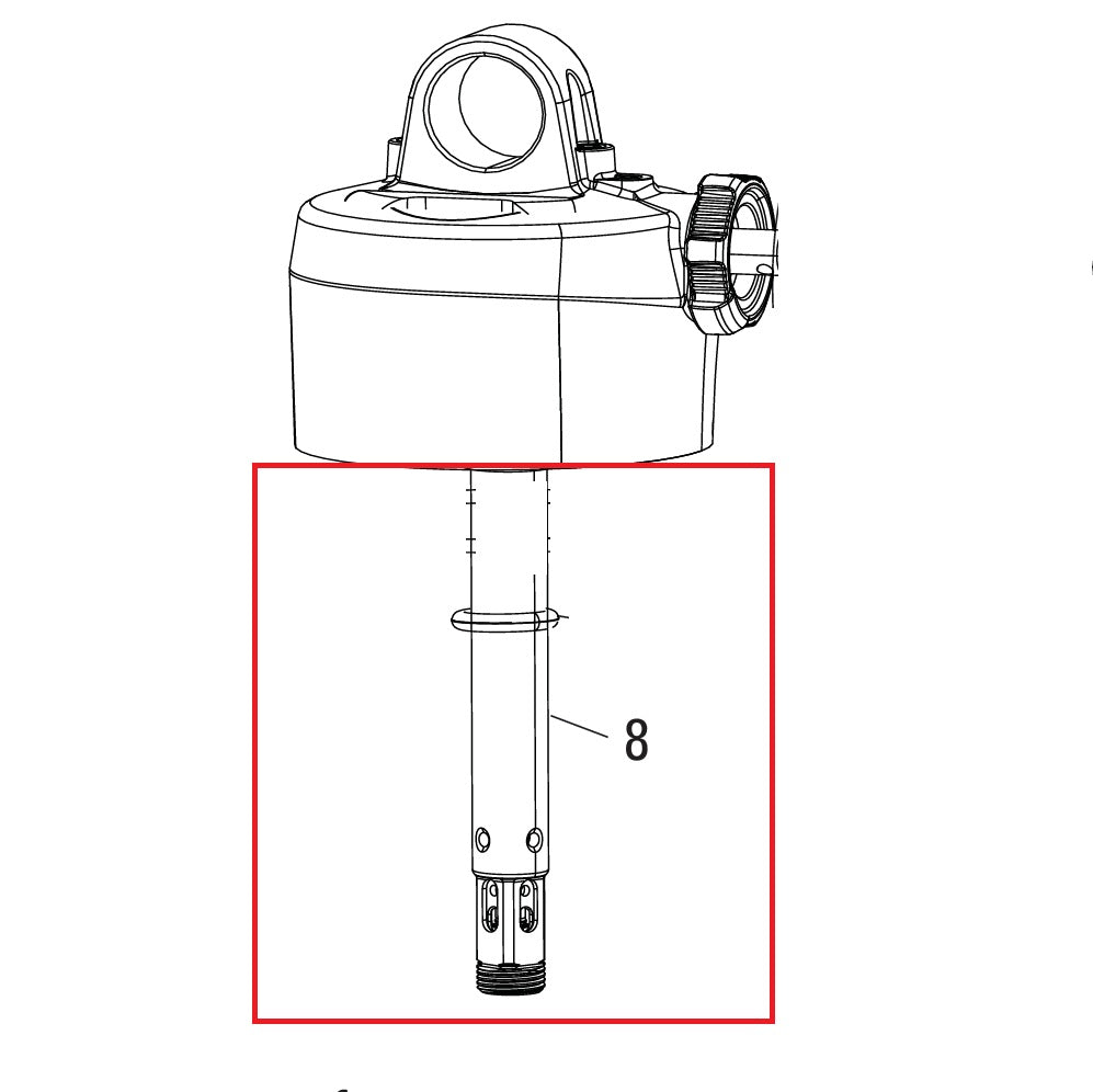 RockShox demperstang 47,5-55 mm voor Deluxe RT/RL (A1-A2)/RLR (A1-B1)/Deluxe Ultimate Remote (B2) #11.4118.068.550
