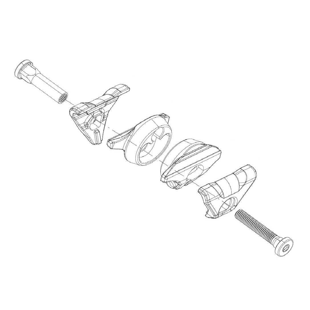 Trolley Kit voor ROCKSHOX Reverb AXS A1/AXS XPLR Ovale Stoel Rails #11.6818.054.002