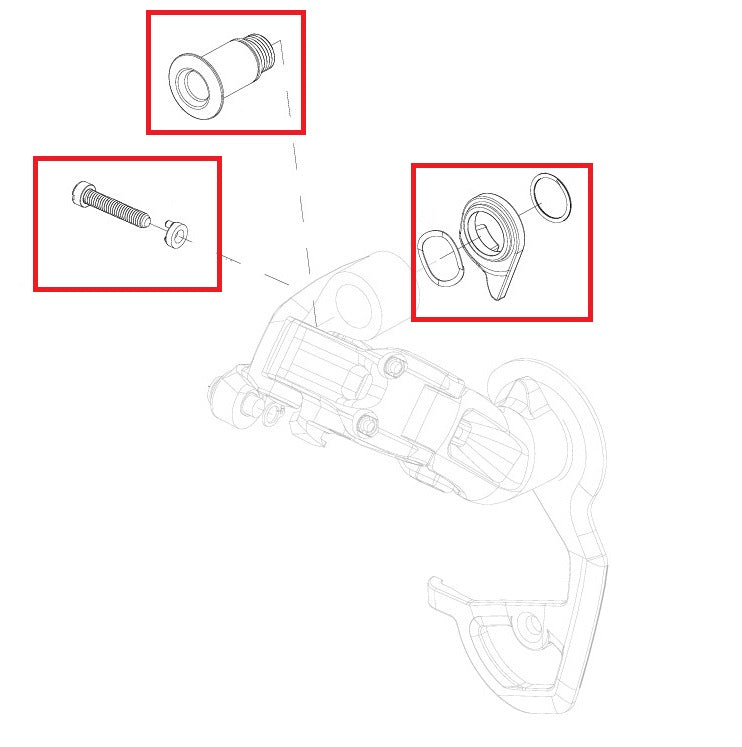 KIt Vis de Réglage et Fixation Dérailleur SRAM RED