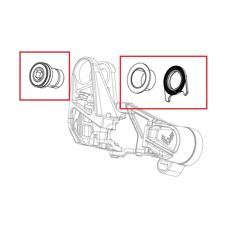 Derailleurbevestigingsschroefkit SRAM X0 T-TYPE EAGLE AXS