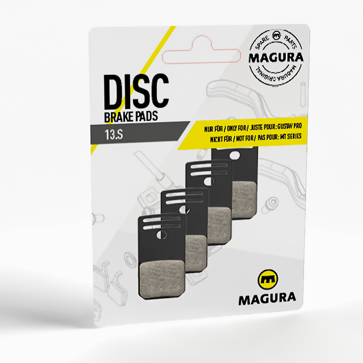 Plaquettes Organiques MAGURA GUSTAV PRO 13.S (lot de 4)