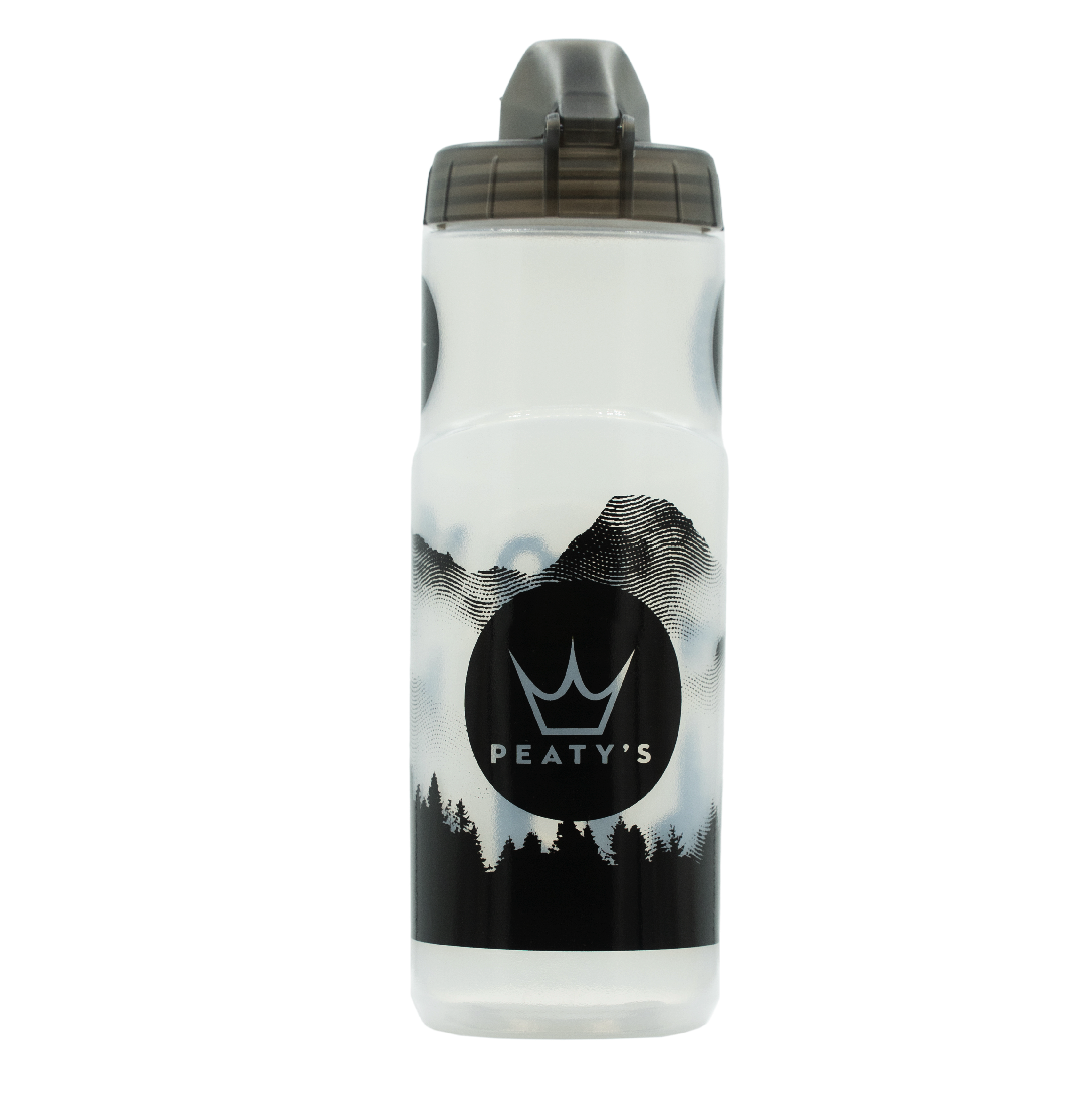 Kit Bidon et Porte-Bidon PEATY'S X FIDLOCK Mountains (600ml) Transparent