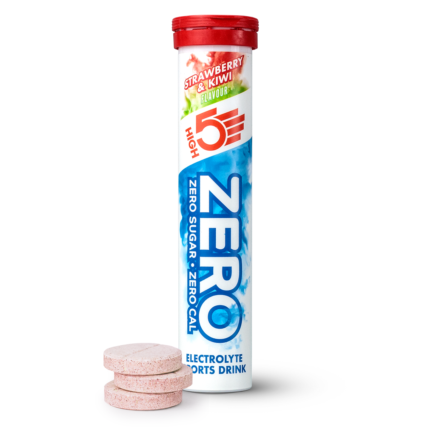 Hydraterende elektrolyten tabletten High5 ZERO (x20) Aardbei Kiwi