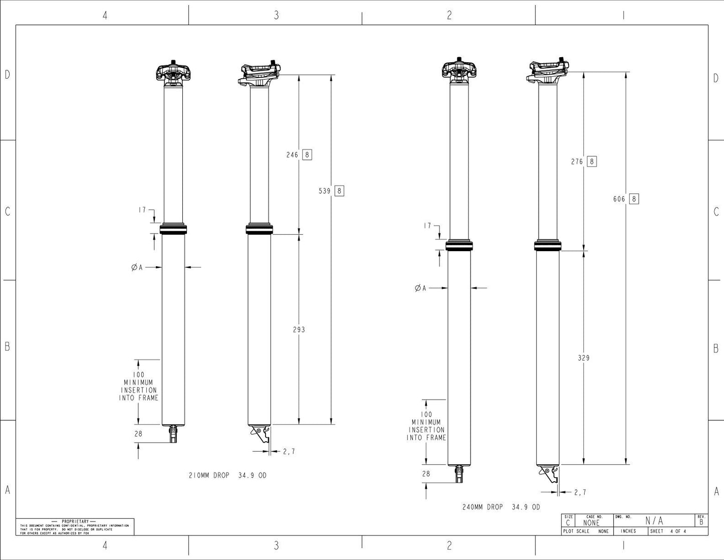 Tige de Selle Télescopique FOX TRANSFER PERFORMANCE ELITE