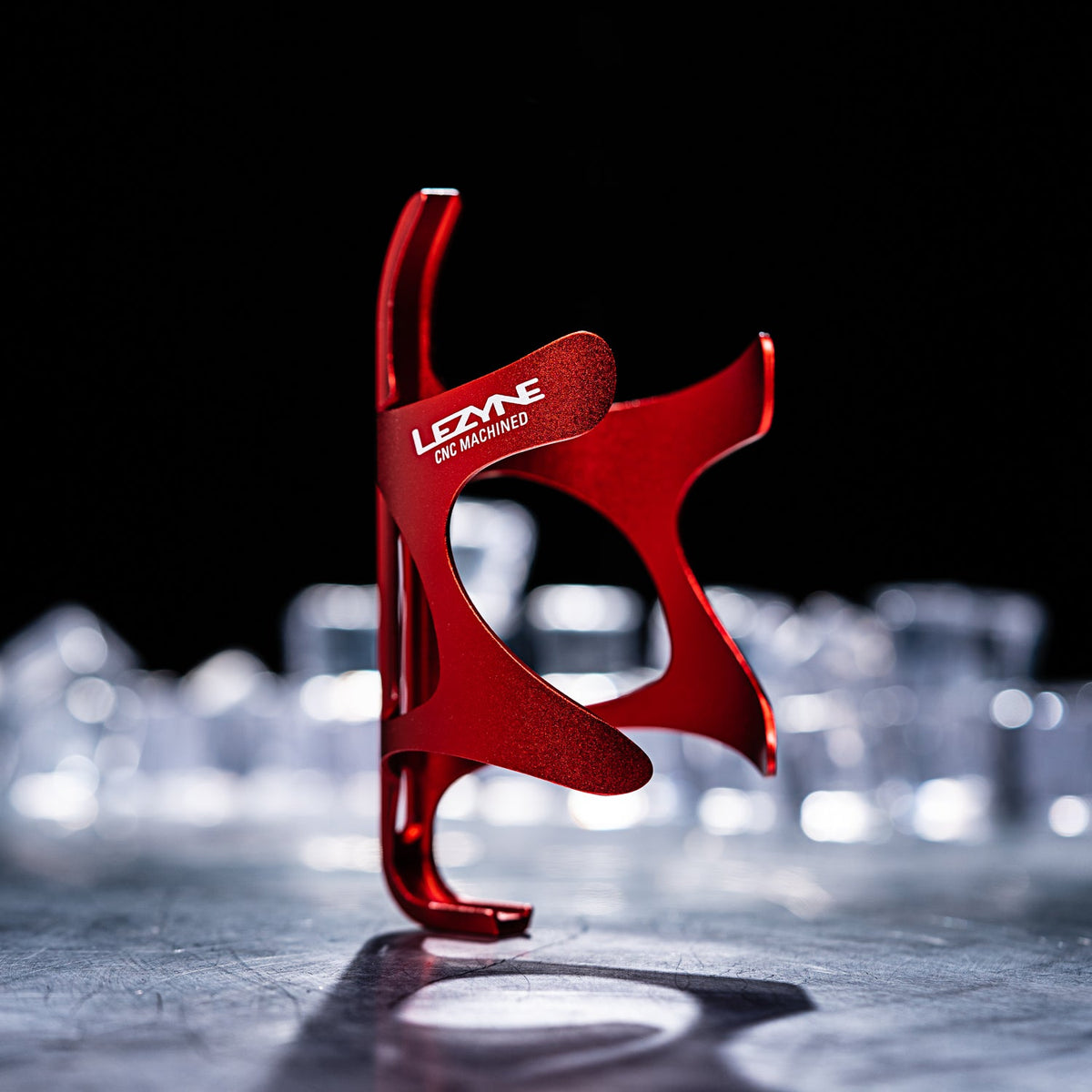 Bidonhouder LEZYNE CNC ALLOY CAGE rood