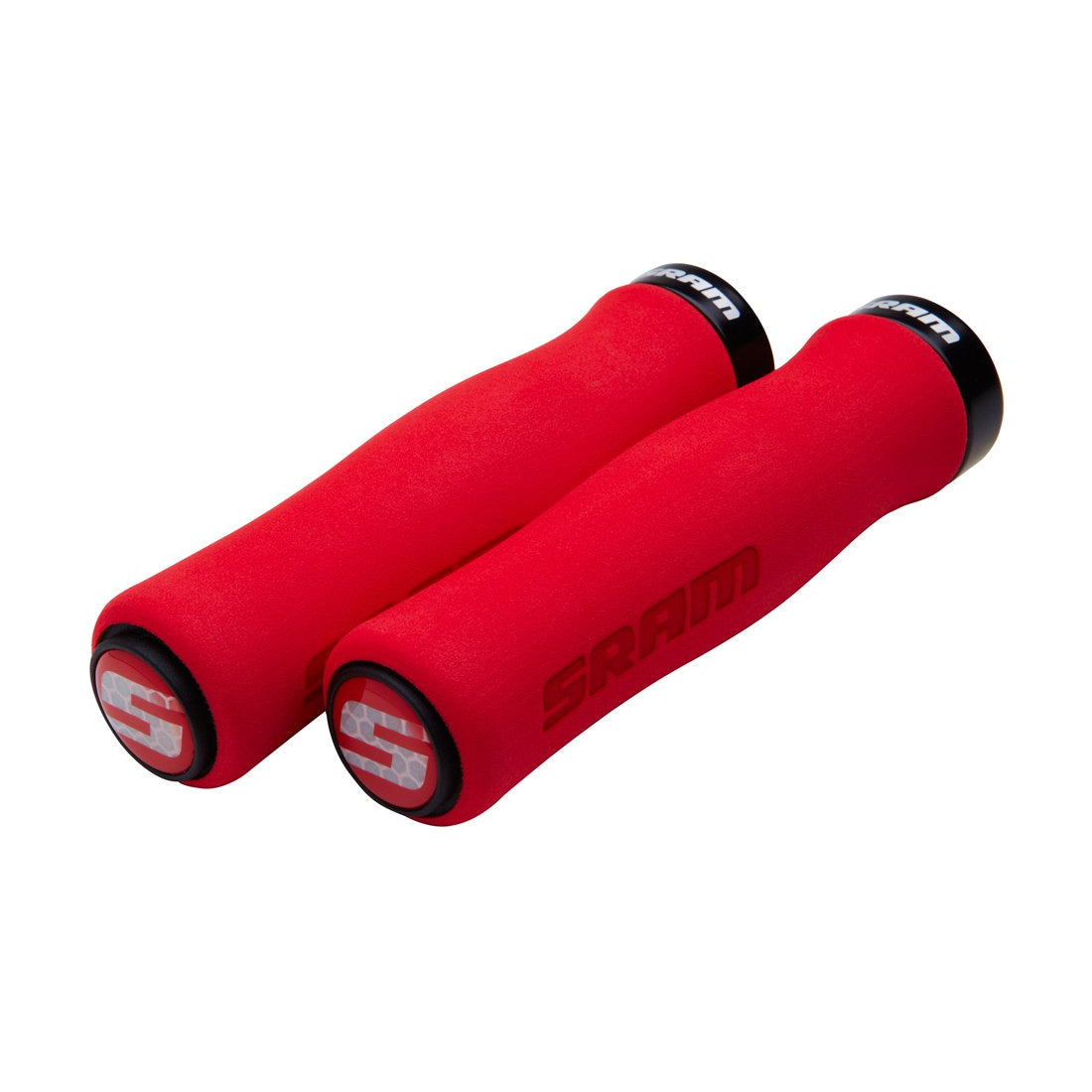 Grips SRAM FOAM CONTOUR Lock-On 129mm Rood