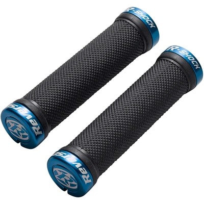 Grips REVERSE COMPONENTS R-SHOCK Lock-On Noir/Bleu