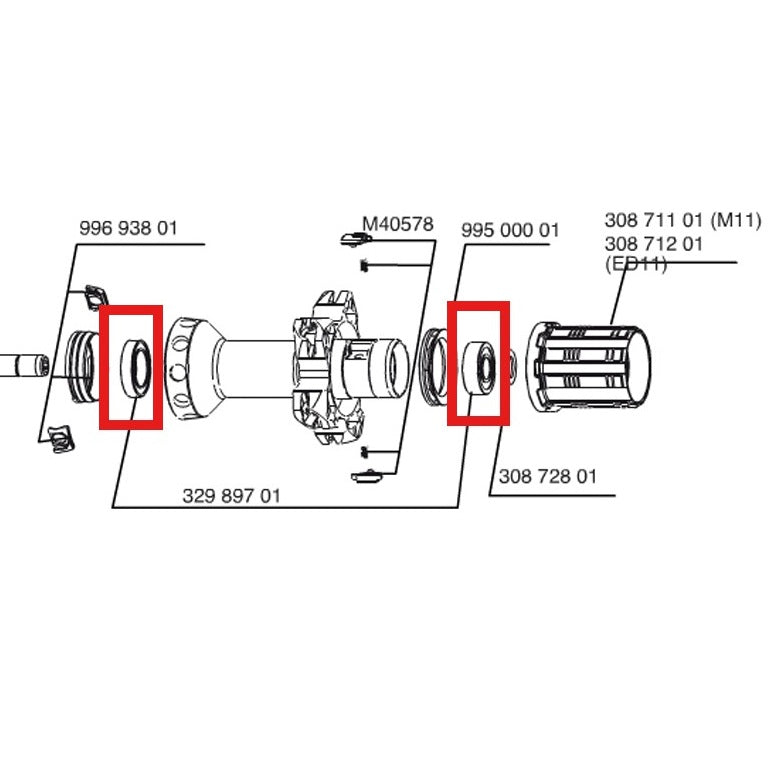 MAVIC QRM SL ACHTERNAAFLAGERS 15X24X5 (6802) + 9X22X7 (B9)