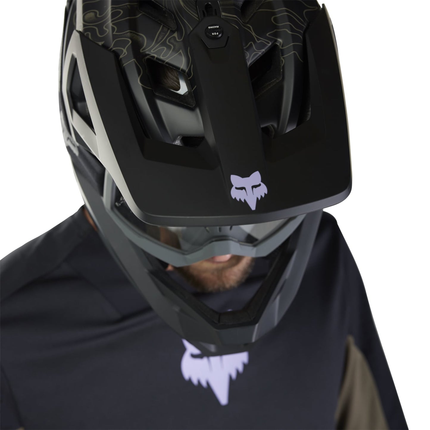 Maillot FOX DEFEND PARK Manches Courtes Noir 2025