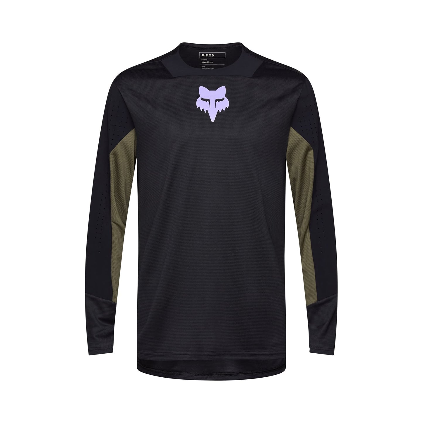 FOX DEFEND PARK Lange Mouw Jersey Zwart 2025