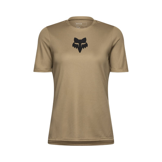 Maillot FOX RANGER HEAD Femme Manches Courtes Beige 2025